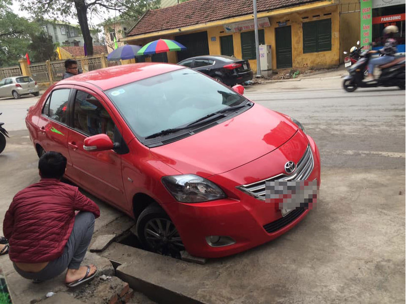 Hàng cây được trồng dưới lòng đường ở Quảng Ninh: Nhiều trường hợp xe gặp nạn6