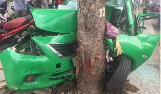 Taxi Mai Linh gây tai nạn liên hoàn, tài xế và khách nhập viện