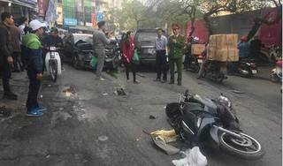 Ô tô 'điên' gây tai nạn liên hoàn trên phố Ngọc Khánh khiến cụ bà tử vong