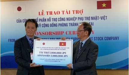 Doanh nghiệp Nhật Bản tài trợ 1 triệu Yên cho Quỹ cộng đồng phòng tránh thiên tai Việt Nam