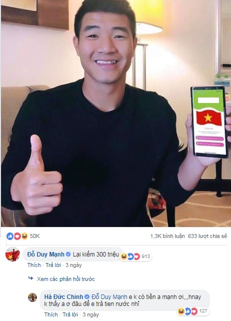 Choáng với thu nhập khủng của Đức Chinh từ mỗi status trên Facebook