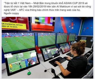 Xôn xao tin đồn Việt Nam và Nhật Bản sẽ đá lại trận tứ kết Asian Cup