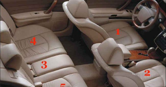 Những vị trí ngồi nguy hiểm nhất trên xe ôtô?