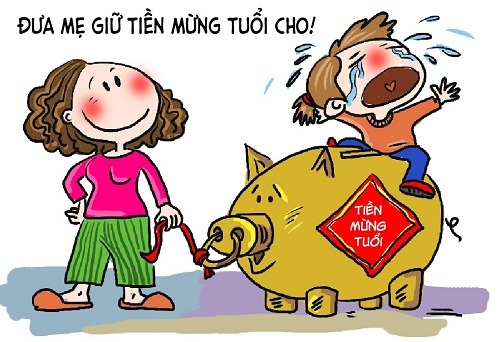 Dịp Tết Kỷ Hợi 2019, cha mẹ thu tiền lì xì của con có phạm pháp?