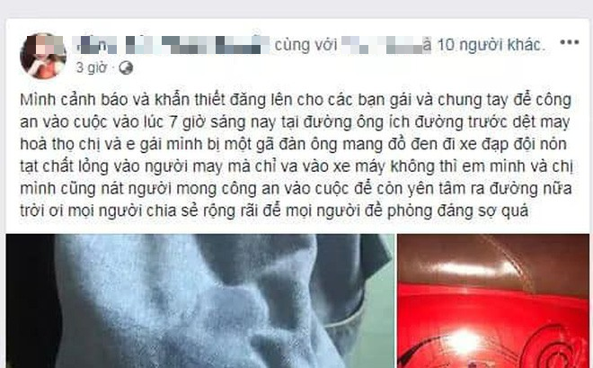 Hàng loạt thiếu nữ ở Đà Nẵng bị thanh niên lạ mặt tạt keo 502