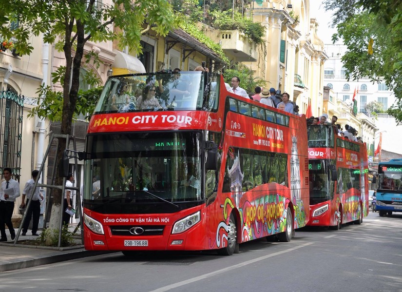 Miễn phí cho PV quốc tế đưa tin hội nghị thượng đỉnh Mỹ-Triều đi xe bus 2 tầng