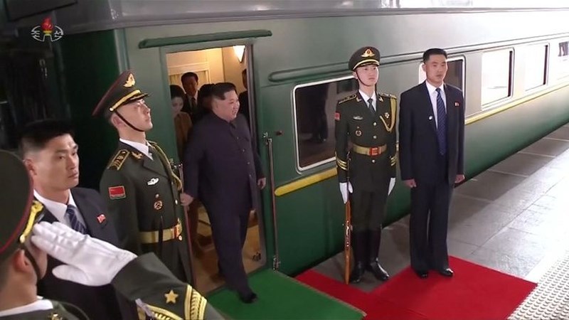 Tàu bọc thép của ông Kim Jong Un quay đầu trở lại Trung Quốc