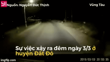 Clip: Đang lái xe trong đêm, tài xế bất ngờ gặp cảnh tượng kinh hoàng