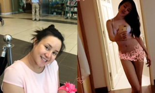 'Choáng' với hình ảnh Vy Oanh béo ú, tăng 24kg lúc mang bầu