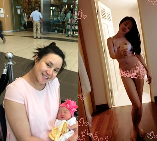Lộ ảnh Vy Oanh béo ú tăng 24kg lúc mang bầu
