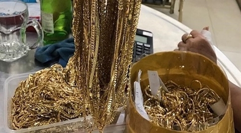 Thanh niên trộm hàng trăm lượng vàng mang bán bị Công an bắt giữ