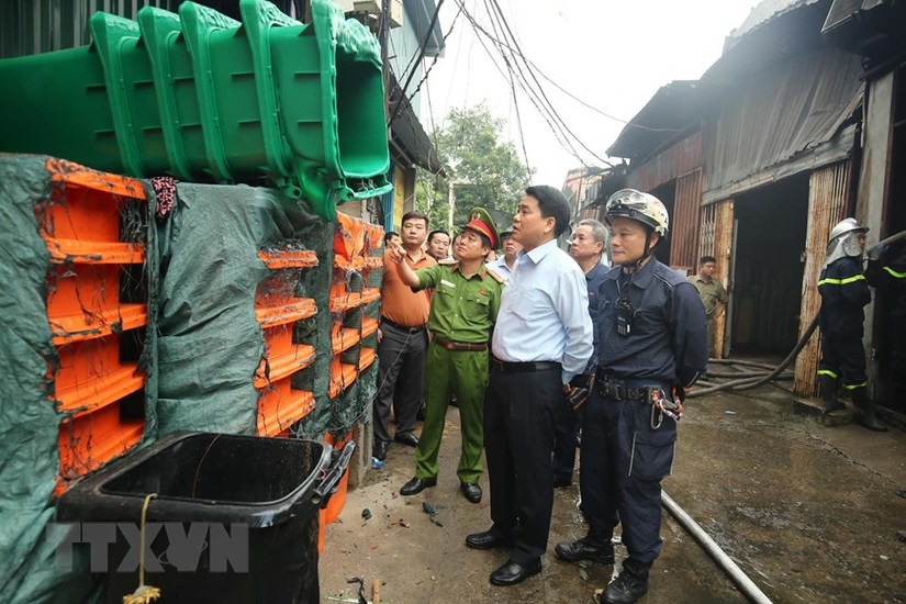 Hiện trường vụ hỏa hoạn nhà xưởng ở Hà Nội khiến 8 người chết và mất tích