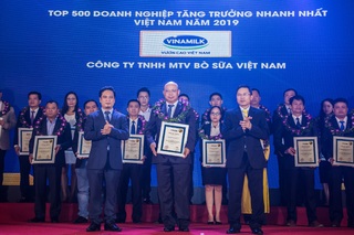Công ty Bò sữa Việt Nam thuộc Vinamilk lọt Top tăng trưởng nhanh nhất Việt Nam