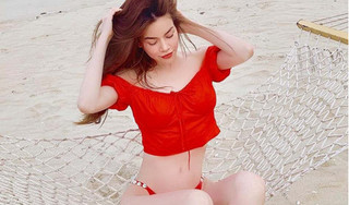 Hồ Ngọc Hà diện bikini nóng bỏng phủ nhận mang bầu với Kim Lý