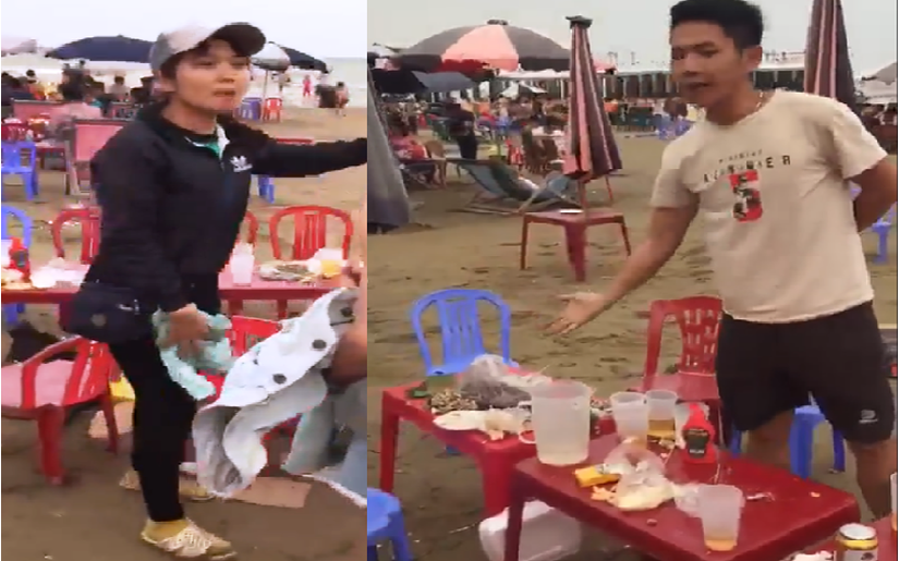 Đoàn khách tố bị 'chặt chém' 500.000 đồng tiền bàn ở biển Hải Tiến, Thanh Hóa