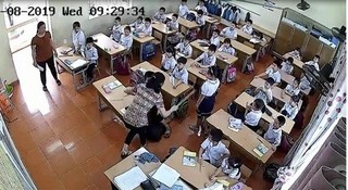 Phẫn nộ clip cô giáo trông thi tát tới tấp nhiều học sinh ở Hải Phòng