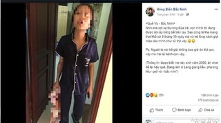 Công an vào cuộc xác minh hình ảnh mẹ trẻ xách con nhỏ lủng lẳng trên tay
