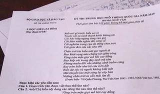 Thông tin bất ngờ về thí sinh chụp đề thi THPT Quốc gia đăng lên Facebook