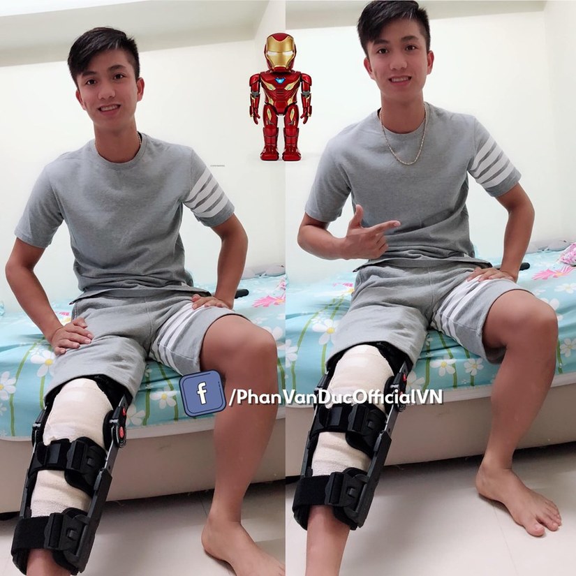 tiền đạo Phan Văn Đức đã sang Singapore để thực hiện ca phẫu thuật cho chấn thương đứt dây chằng đầu gối.