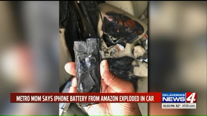 Cháy ô tô do pin iPhone tự nổ bên trong xe