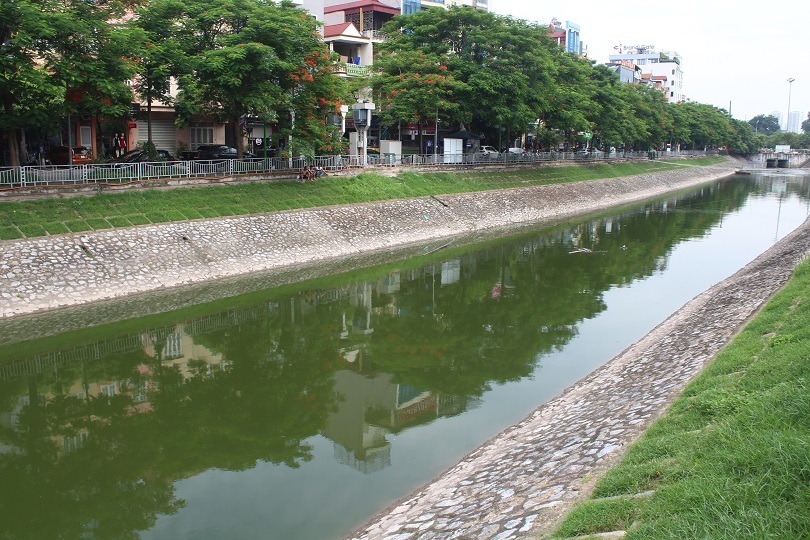 Máy lọc nước công nghệ Nhật Bản ở sông Tô Lịch vẫn hoạt động sau 2 tháng.