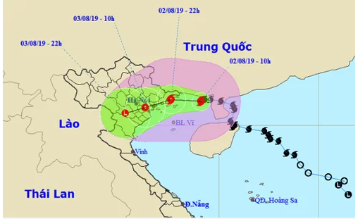 Bão số 3 giật cấp 12 đổ bộ Quảng Ninh-Nam Định từ đêm 2/8, mưa to diện rộng