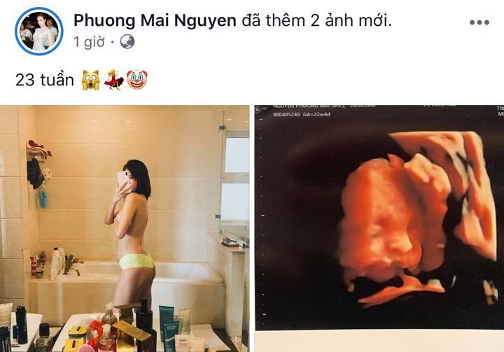 MC Phương Mai bán nude khoe bụng bầu hơn 5 tháng