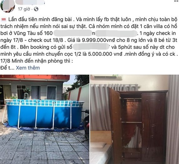 Cô gái tố đặt villa 10 triệu nhưng nhận được phòng trọ rách nát