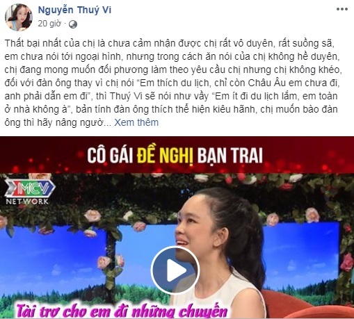 Thúy Vi gây bão khi dạy đời cô gái đòi bạn trai tài trợ đi châu Âu2