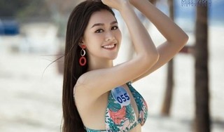 Cận cảnh vẻ đẹp gợi cảm của Á hậu Tường San dự thi Hoa hậu Quốc tế