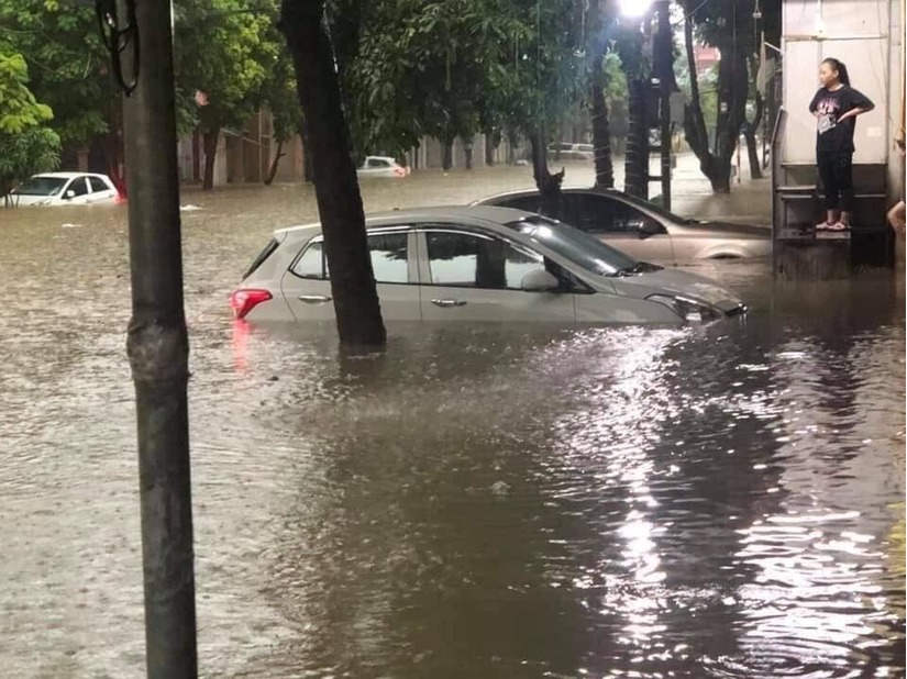 Thái Nguyên ngập nặng sau trận mưa giông lớn sáng nay 3