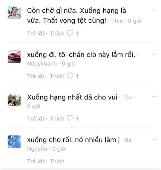 HAGL đá như vậy thì nên xuống hạng Nhất