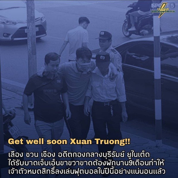 Fan Thái Lan xót xa khi biết tin Xuân Trường chấn thương