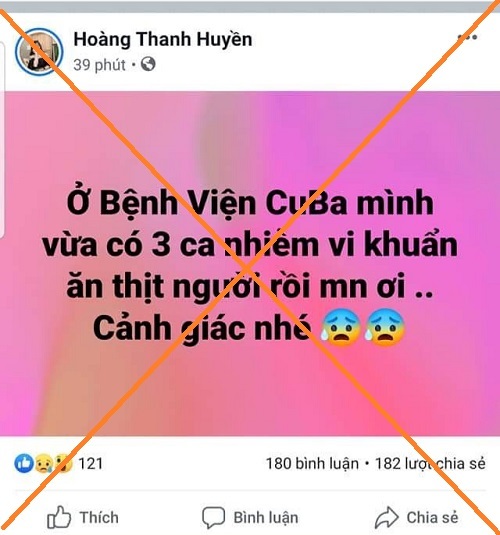 Tung tin vi khuẩn Whitmore ở Quảng Bình bị phạt 12,5 triệu