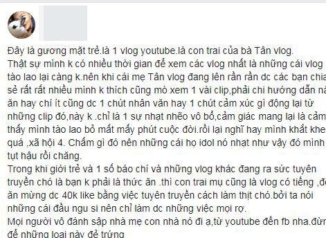 Làm clip nấu thịt chó với củ chuối, con trai bà Tân Vlog bị tẩy chay2