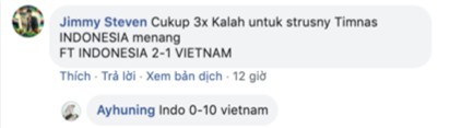 Quá tuyệt vọng, CĐV Indonesia dự đoán đội nhà thảm bại trước Việt Nam