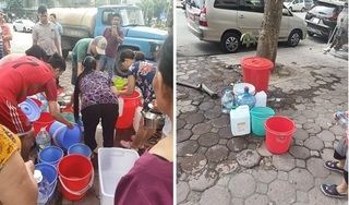 Thiếu nước sạch, hàng vạn người dân Hà Nội khốn đốn lo nước ăn, uống từng bữa