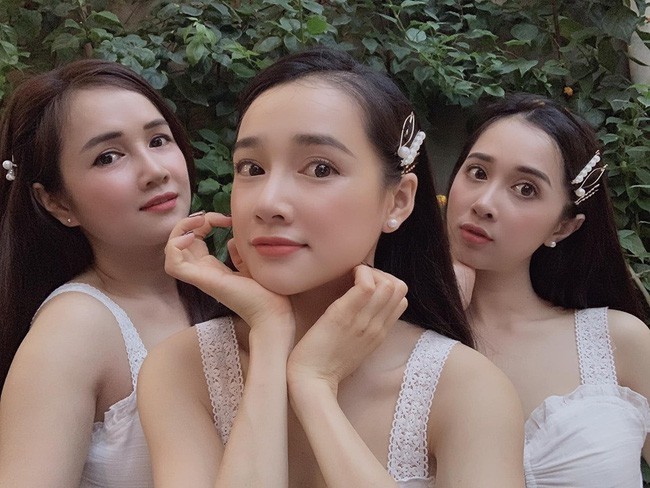 3 chị em nhà Nhã Phương xinh đẹp đọ sắc cùng nhau