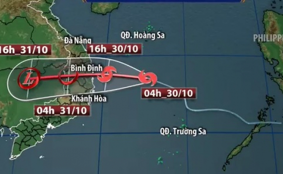 Chiều đến đêm nay, bão số 5 đổ bộ đất liền Nam miền Trung