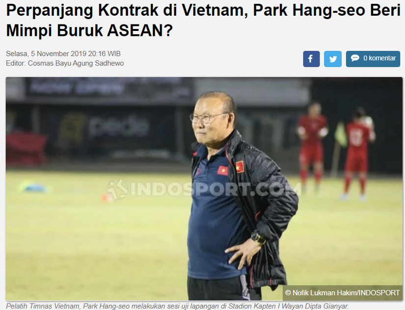 HLV Park Hang Seo như cơn ác mộng với các đội bóng ĐNÁ