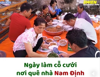 Xem cảnh làm cỗ cưới ở Nam Định, dân tình rần rần than 'nhớ quê'