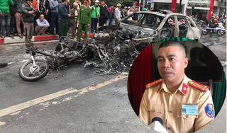 Trung tá CSGT kể lại giây phút lao vào đám cháy xe Mercedes cứu tài xế Grab mắc kẹt