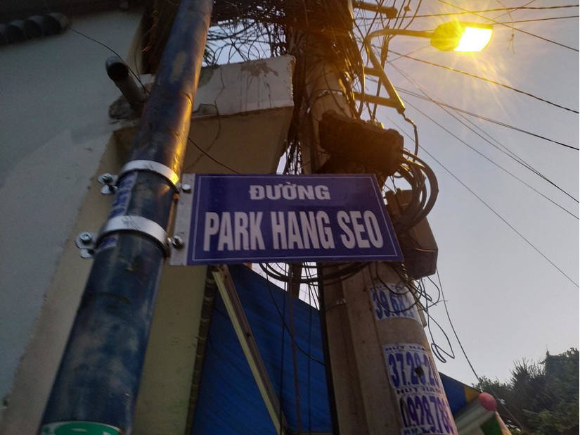 Bất ngờ xuất hiện tên đường Park Hang Seo và lý do khiến nhiều người phì cười