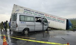 Nguyên nhân vụ container đâm xe khách biến dạng, 13 người thương vong ở Quảng Ngãi