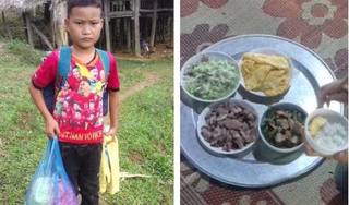 Bé 10 tuổi sống cô độc ở Tuyên Quang: 'Giờ con được ăn ngon lại có thịt, thích lắm'