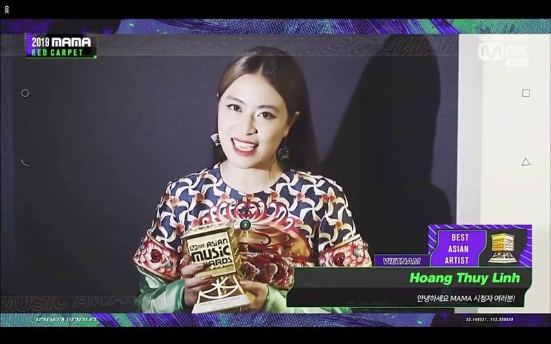 Hoàng Thùy Linh, K-ICM và Jack nhận giải tại MAMA 2019