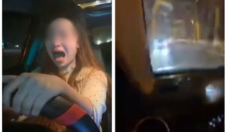 Nữ tài xế nghi say xỉn, gào thét khi lái xe còn thách thức công an