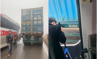 Sự thật container 'dìu' xe khách mất phanh, cứu sống hàng chục người ở Sơn La