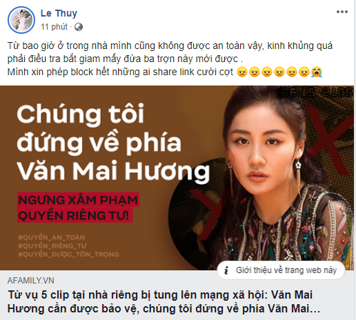 Sao Việt nói gì về việc Văn Mai Hương bị lộ clip nhạy cảm 7