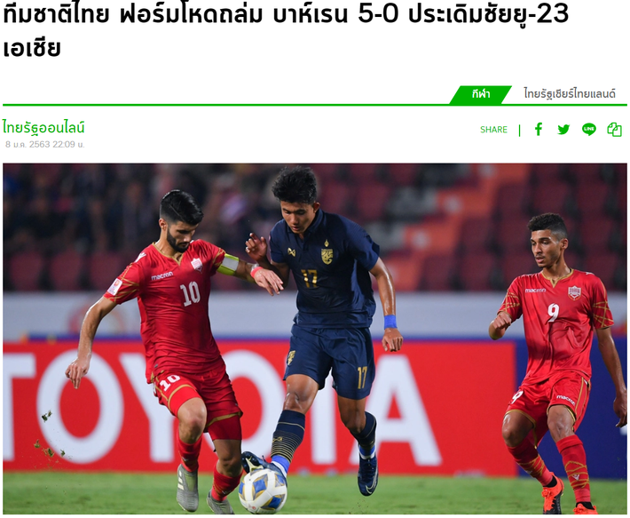 Báo chí Thái Lan không tiếc lời khen ngợi đội nhà